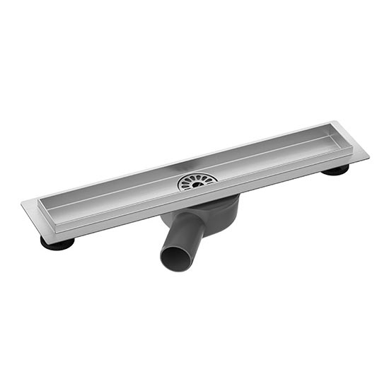 54x8,1 cm-es lefolyócsatorna, ezüst/szürke