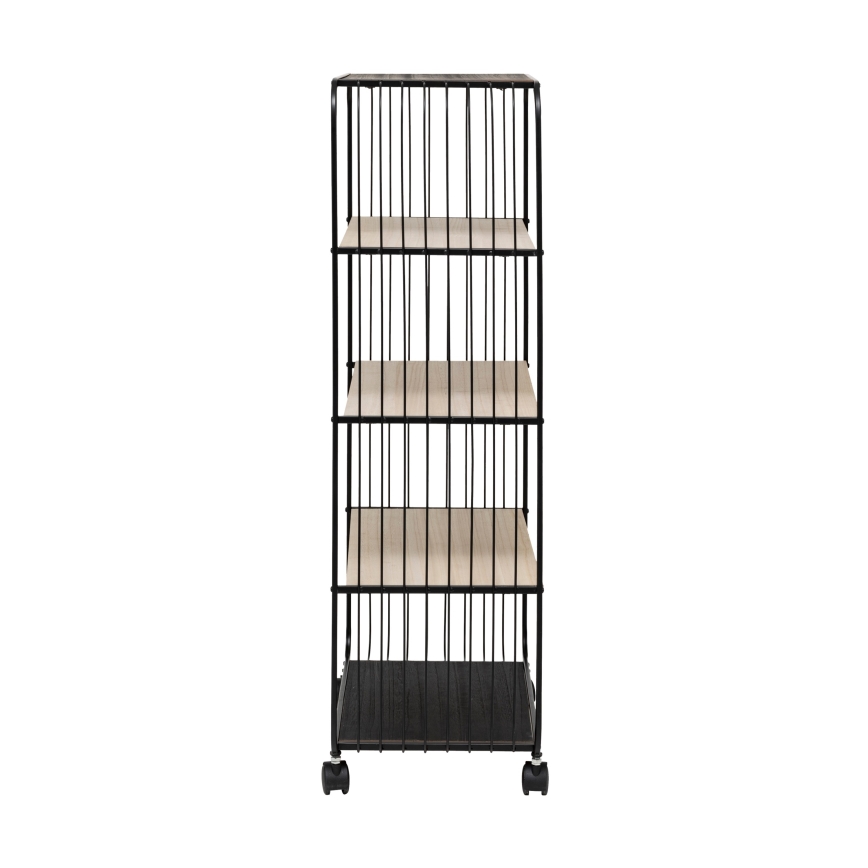 5five - COLGE tálalóasztal/mobil polc 97x55 cm fekete/bézs