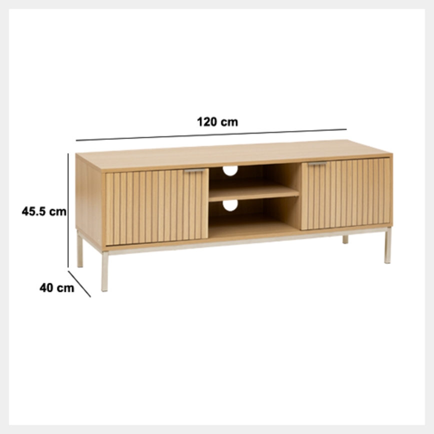 5five - KUBI TV-szekrény 120x40 cm barna
