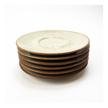 6 darabos Kropki tányérkészlet - 17 cm átmérővel