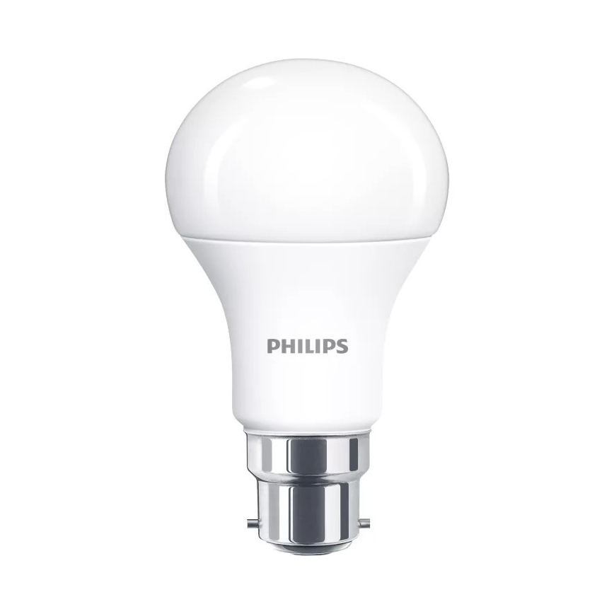 6 darabos Philips A60 LED izzó szett, B22, 13W, 230V, 2700K