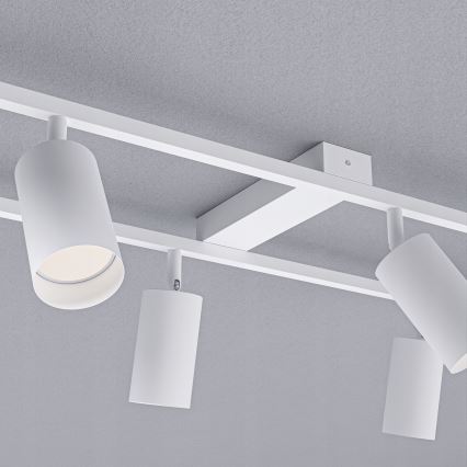 6 foglalatos GU10 spotlámpatest, max. 30 W/izzó, 230 V, fehér