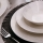 62 darabos étkészlet fehér/ezüst/porcelán