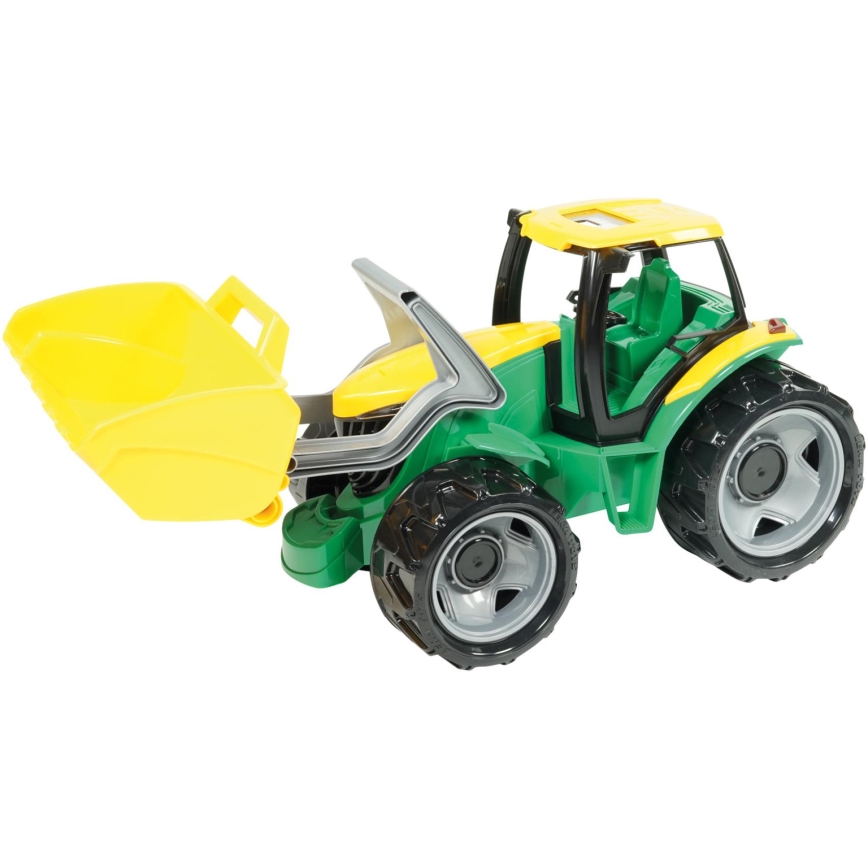 65 cm-es traktor lapáttal, zöld/sárga