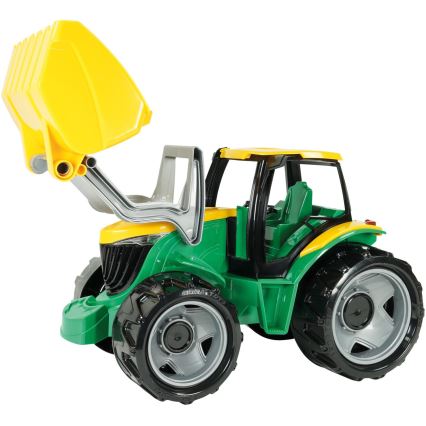 65 cm-es traktor lapáttal, zöld/sárga