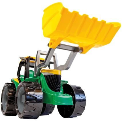 65 cm-es traktor lapáttal, zöld/sárga