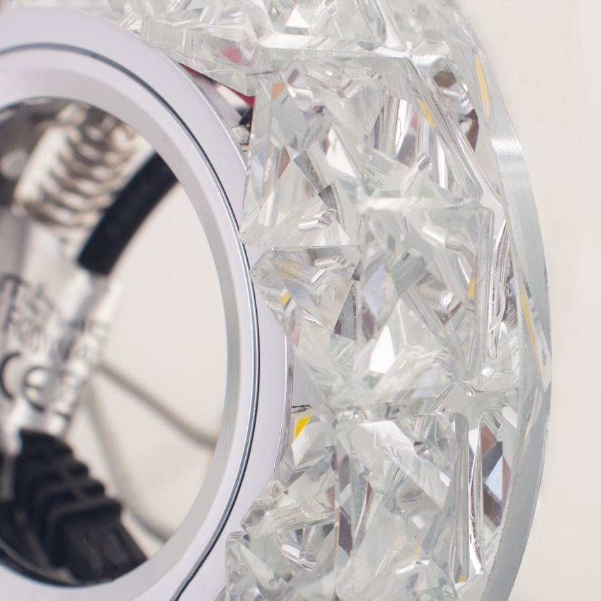 Emithor 71094 - LED mennyezeti lámpa CRYSTAL FIX 1xGU10/50W + LED/3W SZALAG