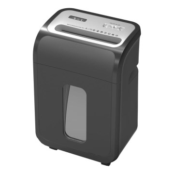 A4 papírmegsemmisítő, 22 l űrtartalom, 230V, fekete