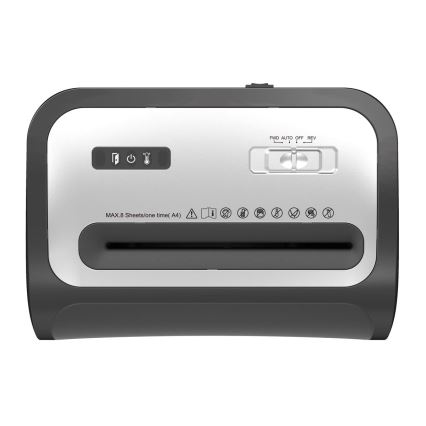 A4 papírmegsemmisítő, 22 l űrtartalom, 230V, fekete