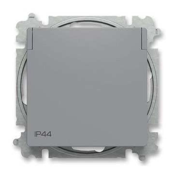ABB 6619T-A06995 241 - Keret nélküli háztartási aljzat ZONI 250V IP44 szürke