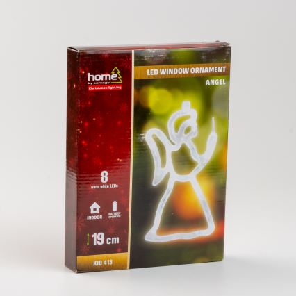 Ablakdísz 8xLED/3xAA