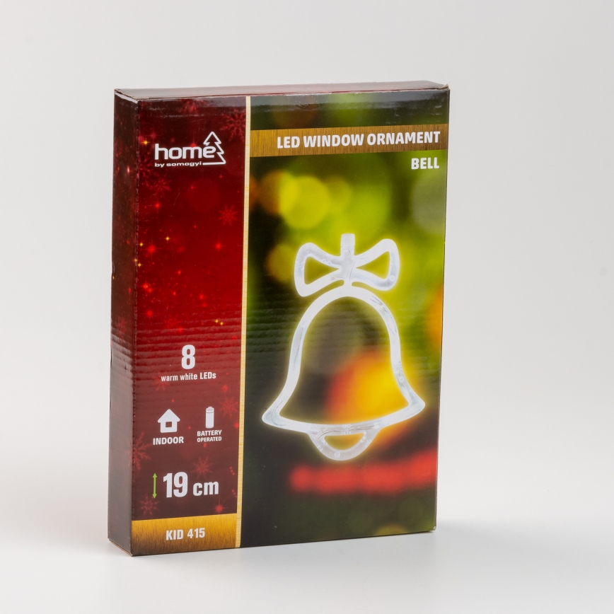 Ablakdísz 8xLED/3xAA