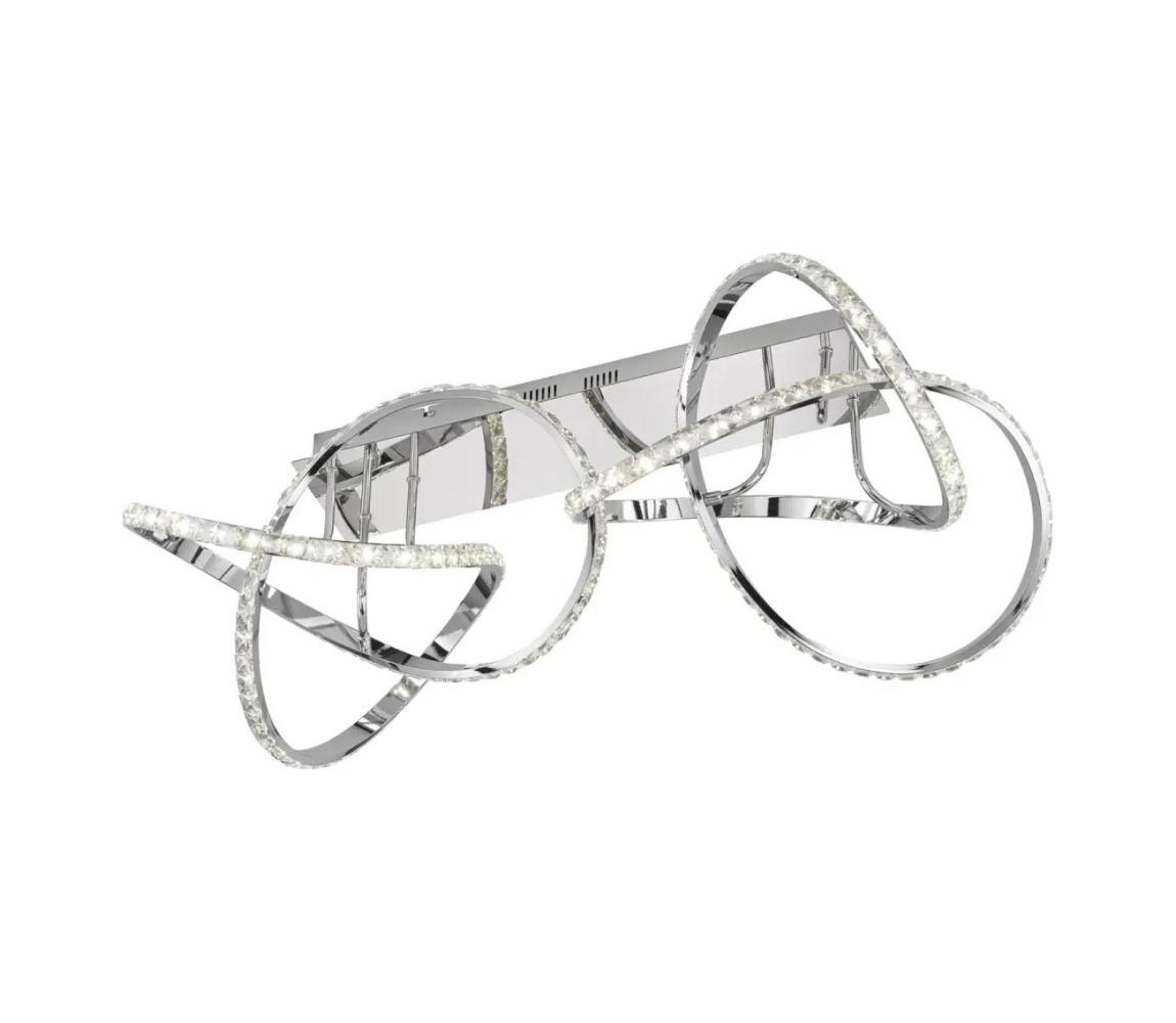 ABRO dimmelhető LED mennyezeti lámpa, 49W/230V, fényes króm 9783