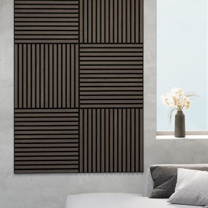 ADA 4x akusztikus burkolatpanel DANVIKEN 60x60 cm dió