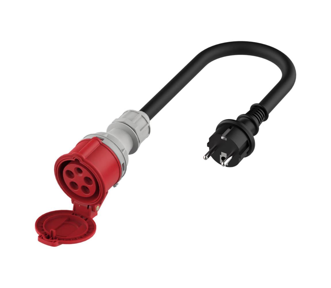 Adapter elektromos autókhoz Schuko 16A (apa) CEE 16A
