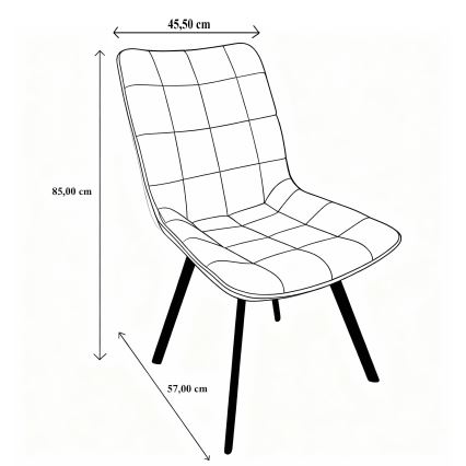 Étkezőszék ADINA sárga