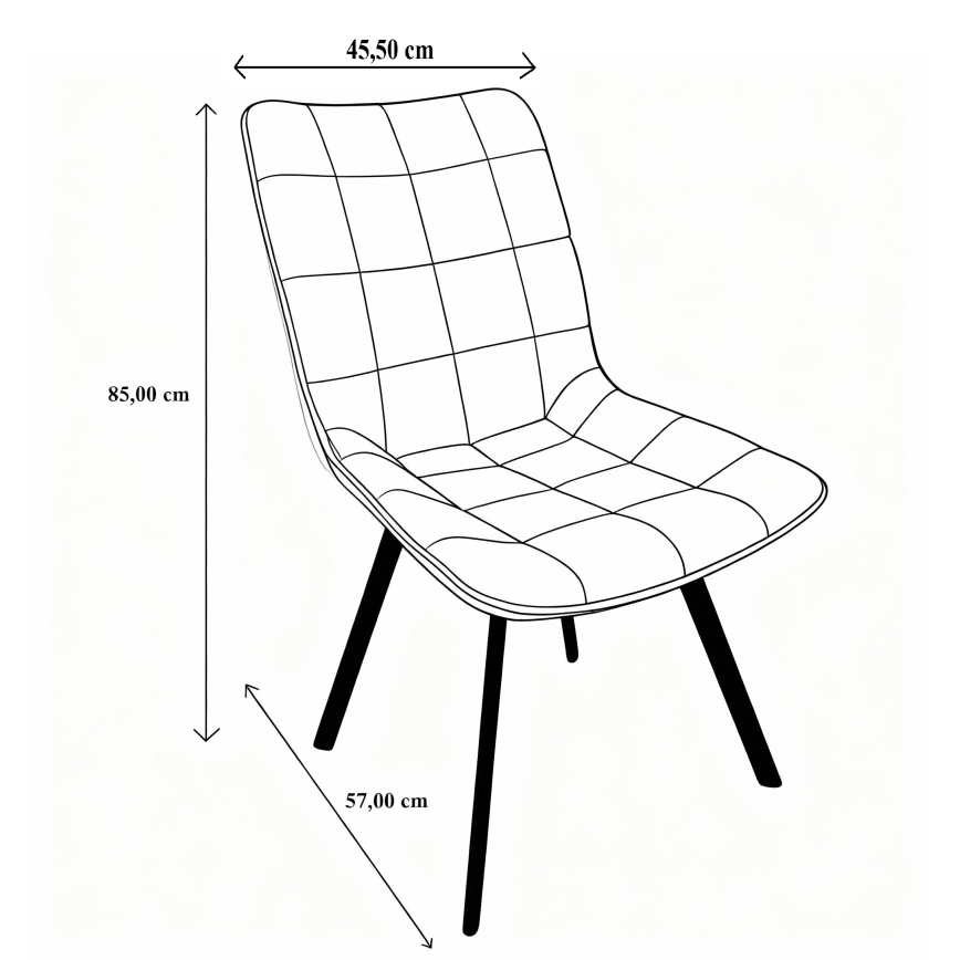 Étkezőszék ADINA sárga