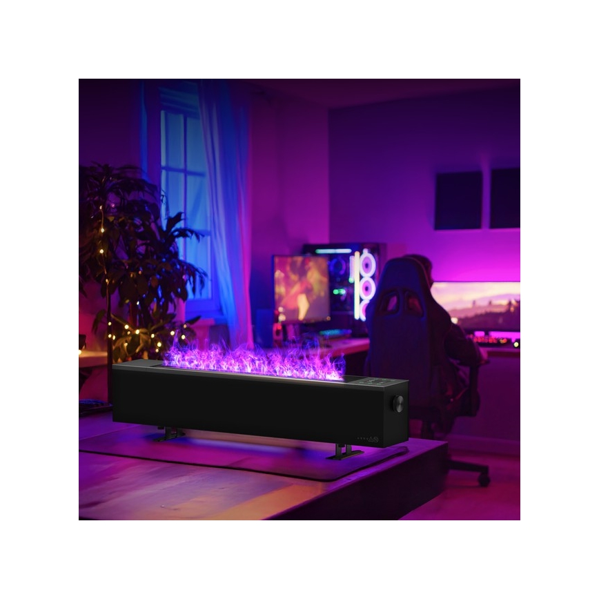 AENO - Okos elektromos direkt fűtőtest/konvektor 1000/2000W fekete