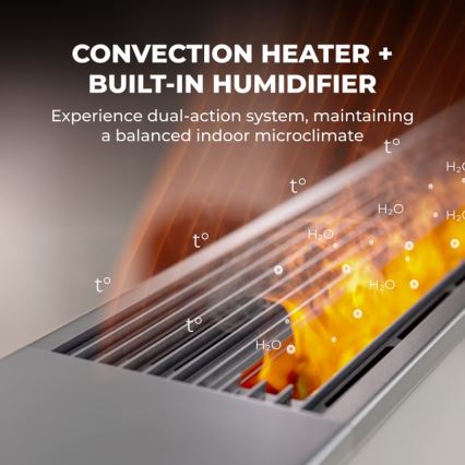 AENO - Okos elektromos hősugárzó/konvektor 1000/2000W fehér