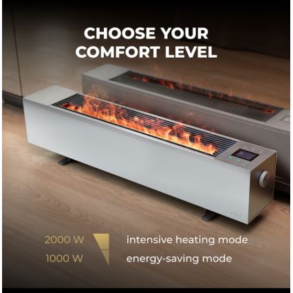 AENO - Okos elektromos hősugárzó/konvektor 1000/2000W fehér