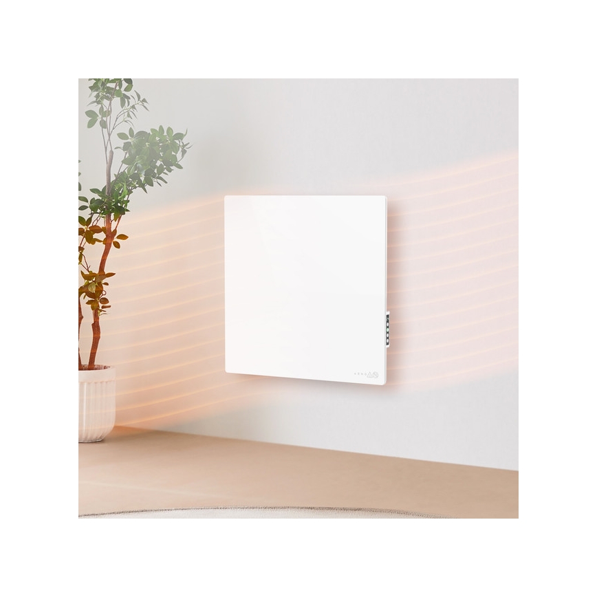AENO - Okos elektromos infrapanel 500W időzítővel/termosztáttal Wi-Fi fehér