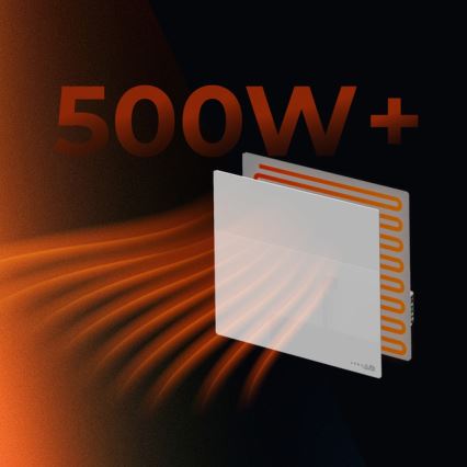AENO - Okos elektromos infrapanel 500W időzítővel/termosztáttal Wi-Fi fehér