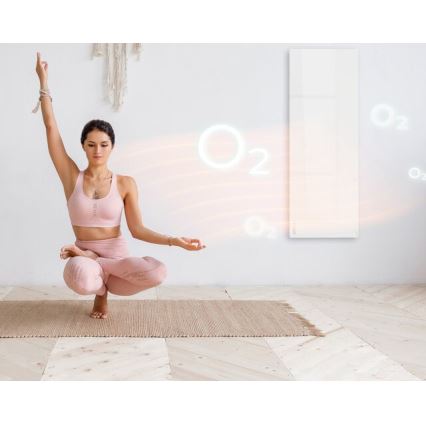 AENO - Okos elektromos infrapanel 700W időzítő/termosztát IP44 Wi-Fi fehér