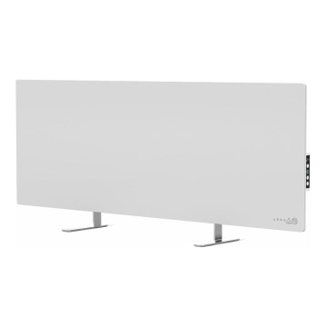 AENO - Okos elektromos infrapanel LED kijelzővel 700W időzítő/termosztát IP44 Wi-fi fehér