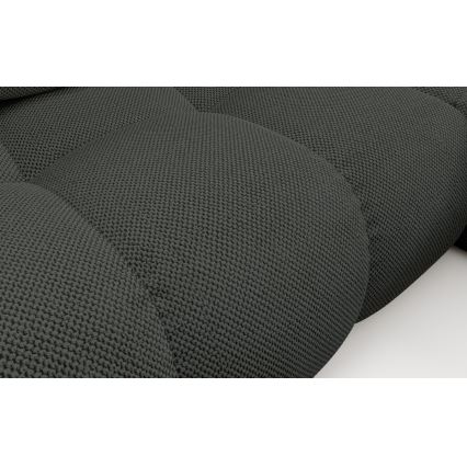 Kihúzható, jobb oldali L-alakú kárpitozott ülőgarnitúra ALMADA, tárolóval, antracit