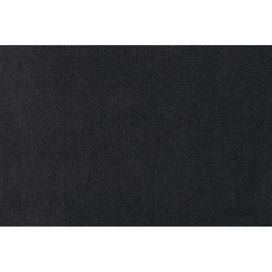 Ágyazható kanapé tárolóval és puffal PALERMO, fekete, baloldali