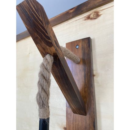 AHSAP fali lámpa 1xE27/40W/230V fenyő dió