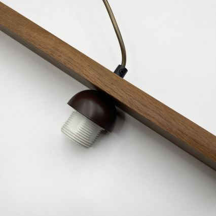 AIDA függőlámpa kábelen, 2xE27/15W/230V, átm. 35 cm, tölgy/krémszínű