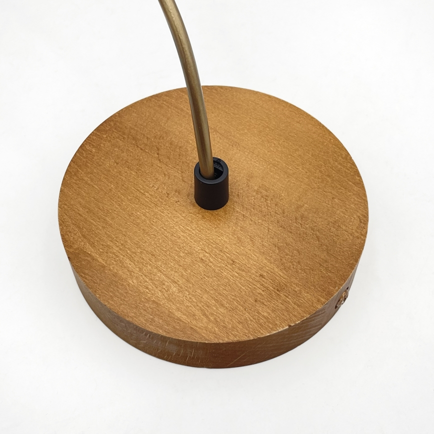 AIDA kábeles csillár 1xE27/60W/230V átm. 25 cm tölgy/barna/fehér