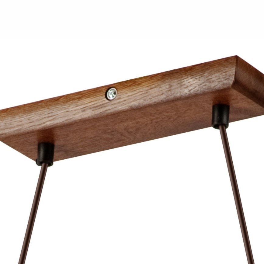 AIDA kábeles csillár 2xE27/60W/230V Ø35 cm tölgy/dió