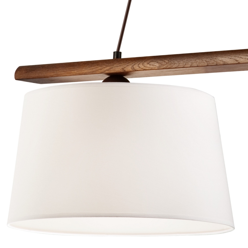 AIDA kábeles csillár 2xE27/60W/230V Ø35 cm tölgy/dió