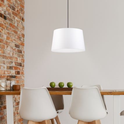 AIDA kábeles függeszték 1xE27/60W/230V Ø 35 cm tölgy/dió/fehér