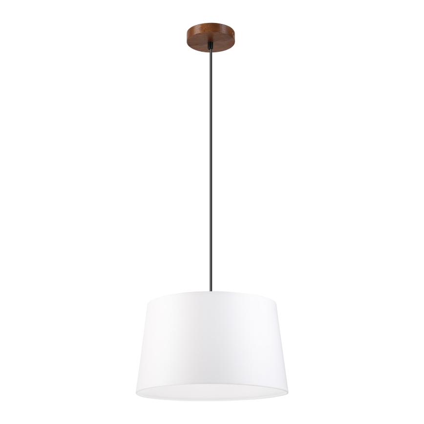 AIDA kábeles függeszték 1xE27/60W/230V Ø 35 cm tölgy/dió/fehér