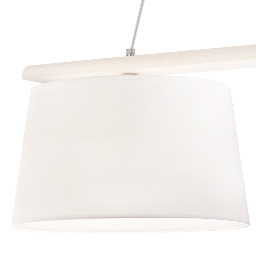 AIDA zsinóros függeszték 2xE27/60W/230V átm. 35 cm tölgy/fehér
