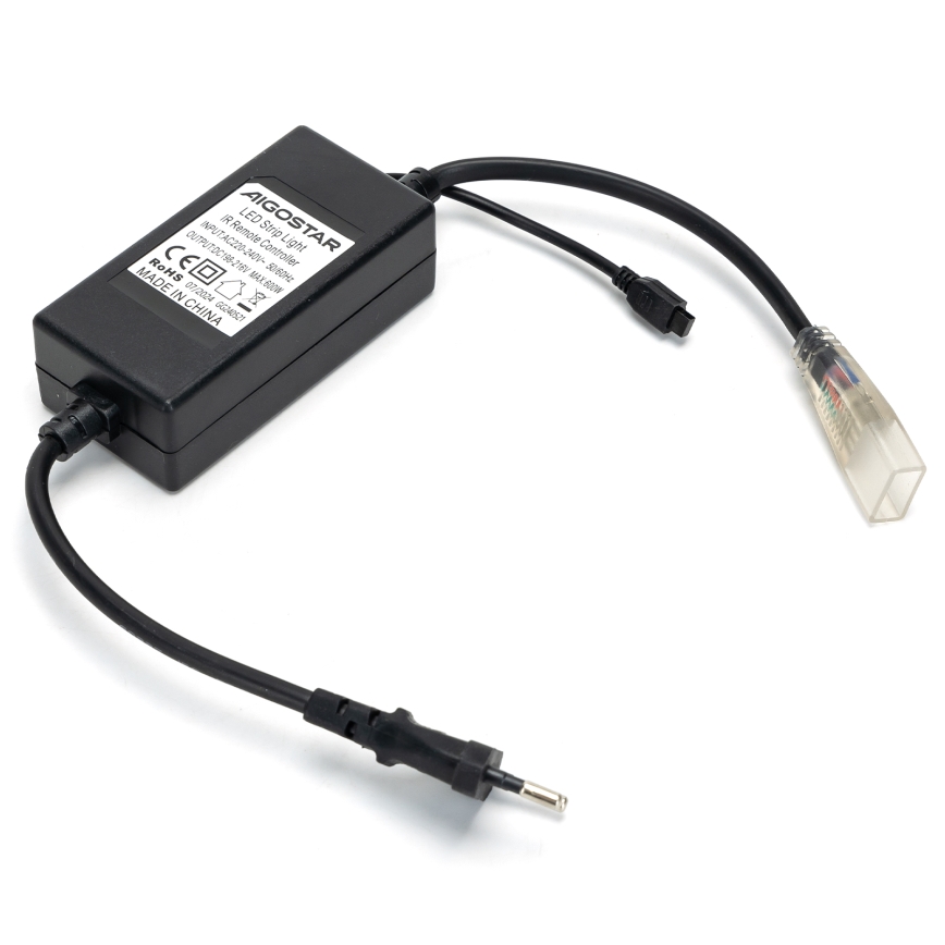Aigostar - 1000W/230V tápkábel LED RGB szalaghoz, távirányítóval