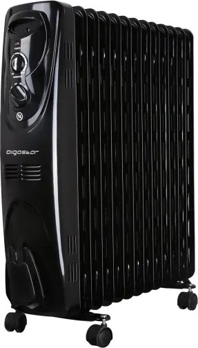 Aigostar - 13 bordás olajradiátor 2500W/230V fekete