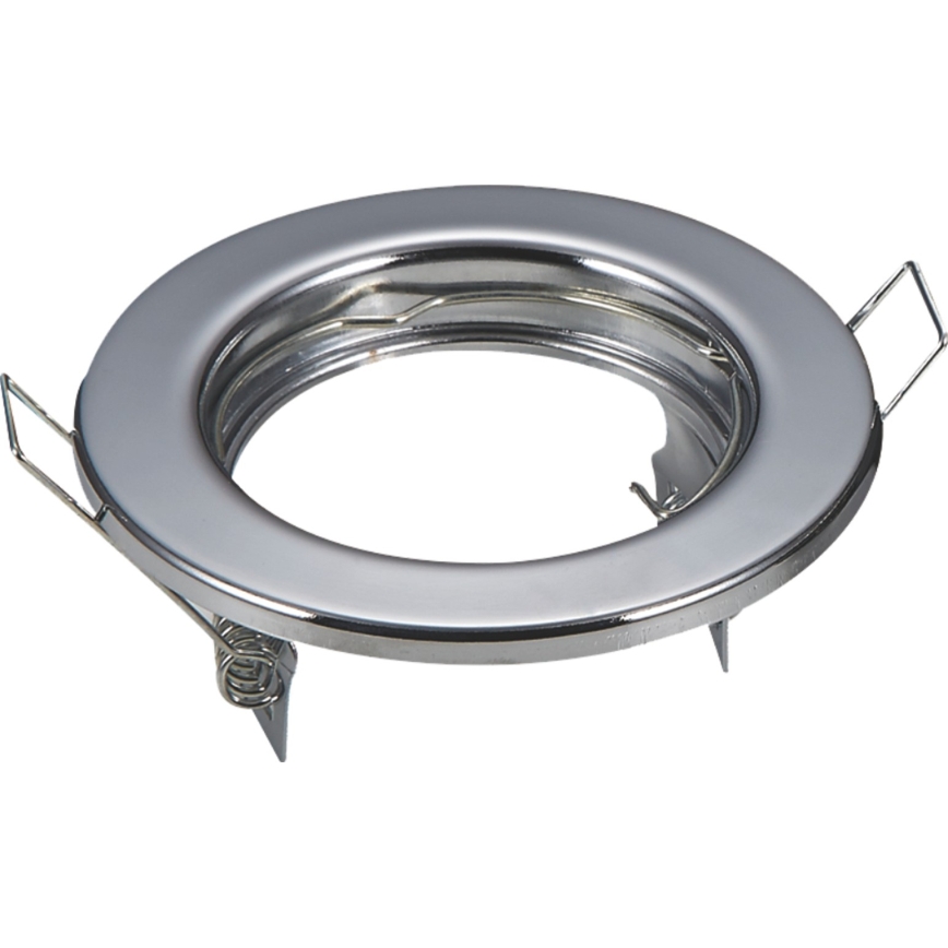 Aigostar - 2 darabos beépíthető GU10 lámpakeret, átmérő 8 cm, fényes króm