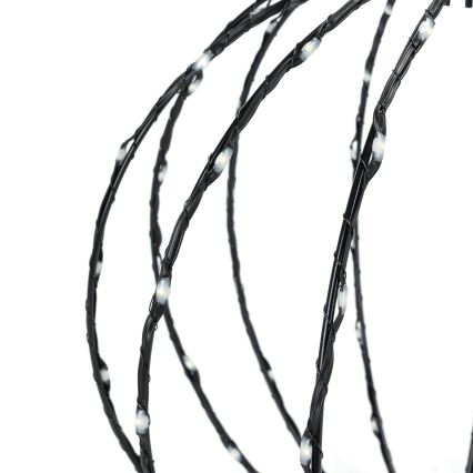 Aigostar - 3,6W/230V LED kültéri karácsonyi díszgömb, 30cm, IP44, hideg fehér