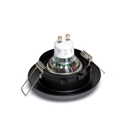 Aigostar - 3 darabos beépíthető LED lámpa szett, 1×GU10/4,5W/230V, 4000K, fekete
