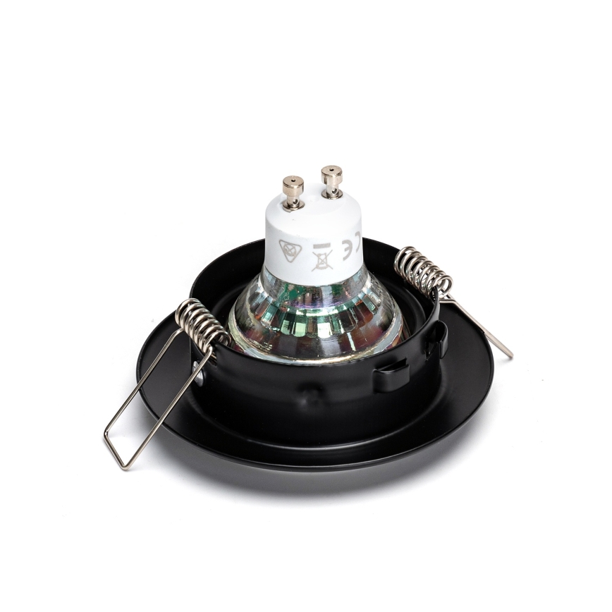 Aigostar - 3 darabos beépíthető LED lámpa szett, 1×GU10/4,5W/230V, 4000K, fekete