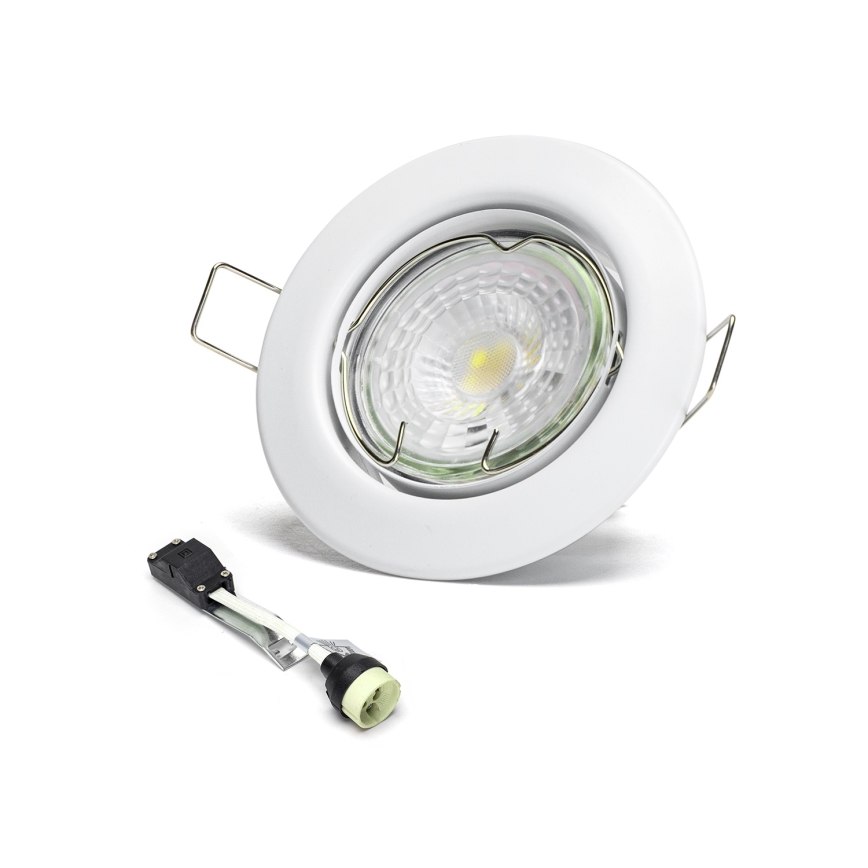 Aigostar - 3 db-os LED süllyesztett mennyezeti lámpa szett, 1x GU10/4,5W/230V, 6500K, fehér