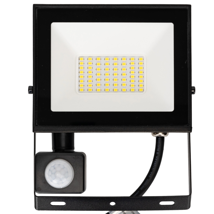 Aigostar - 30W LED reflektor érzékelővel, 230V, 6500K, IP65