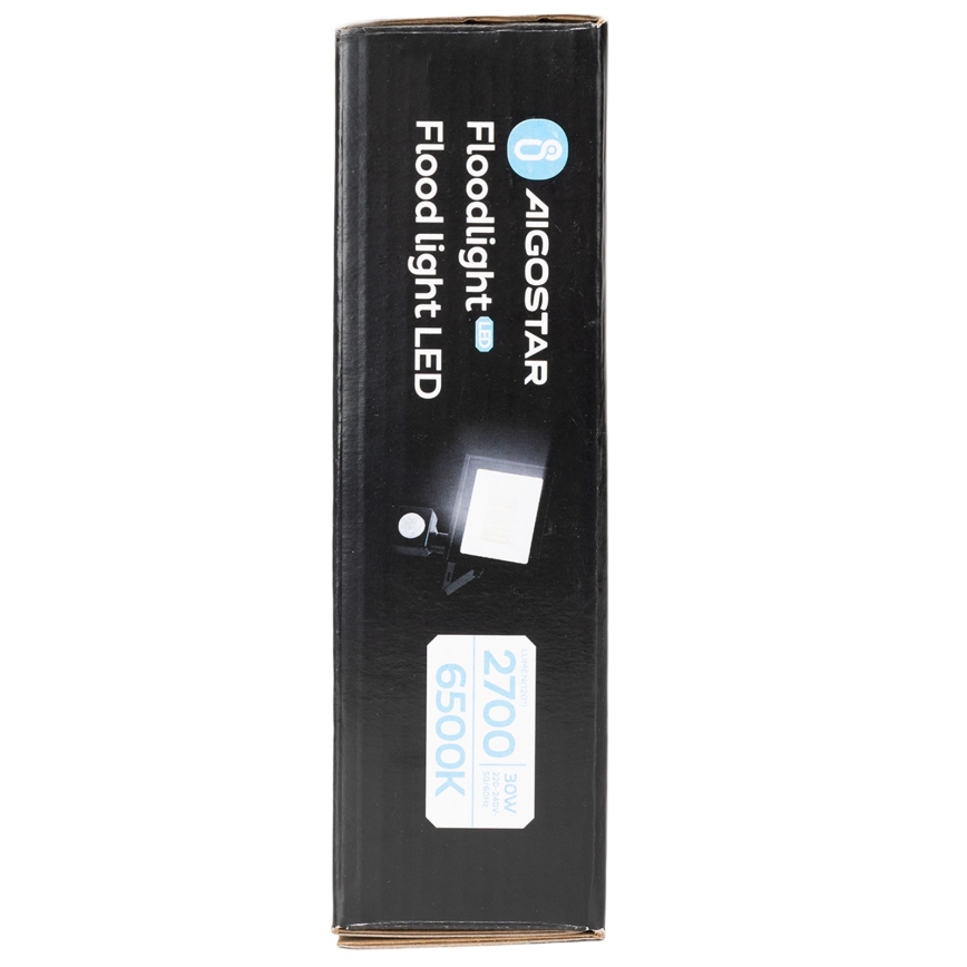 Aigostar - 30W LED reflektor érzékelővel, 230V, 6500K, IP65