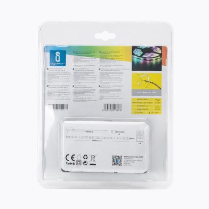 Aigostar - LED RGB állítható fényerejű kültéri szalag 3m LED/24W/12/230V IP65 + távirányító