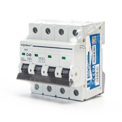 Aigostar - 4 pólusú kismegszakító 4P-40A-C 400V