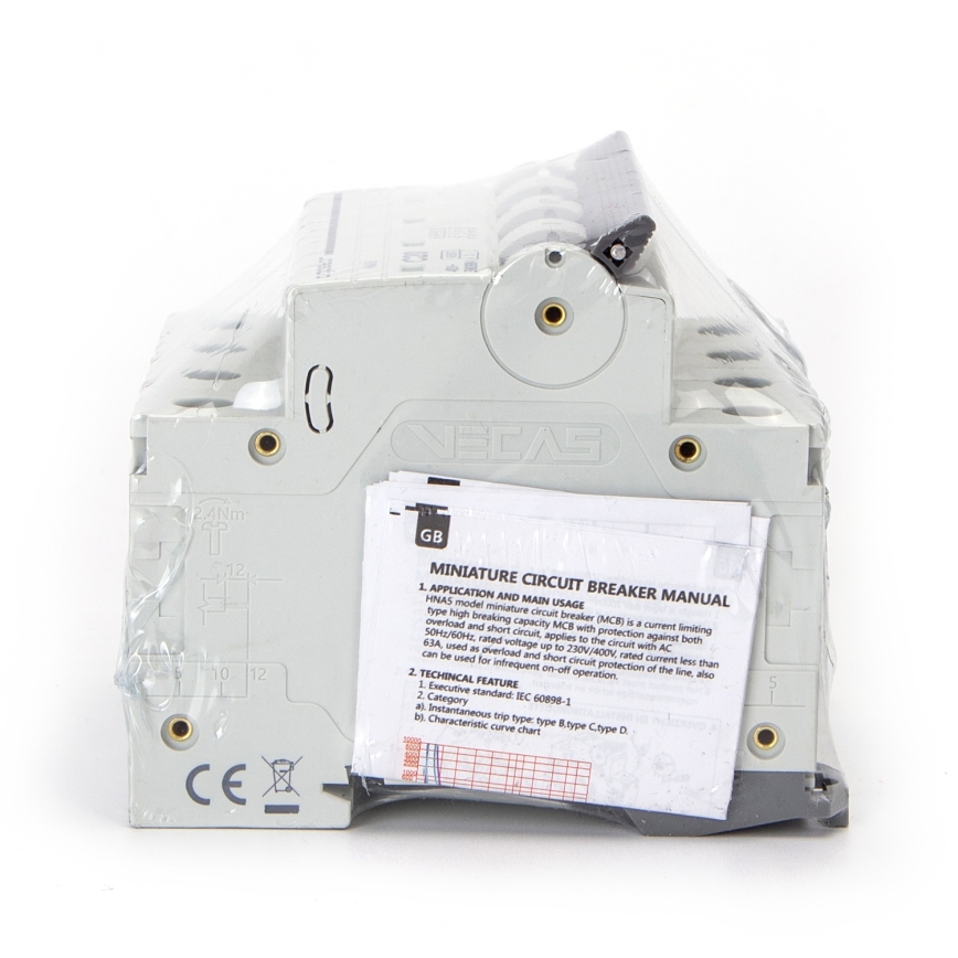 Aigostar - 4 pólusú kismegszakító 4P-40A-C 400V